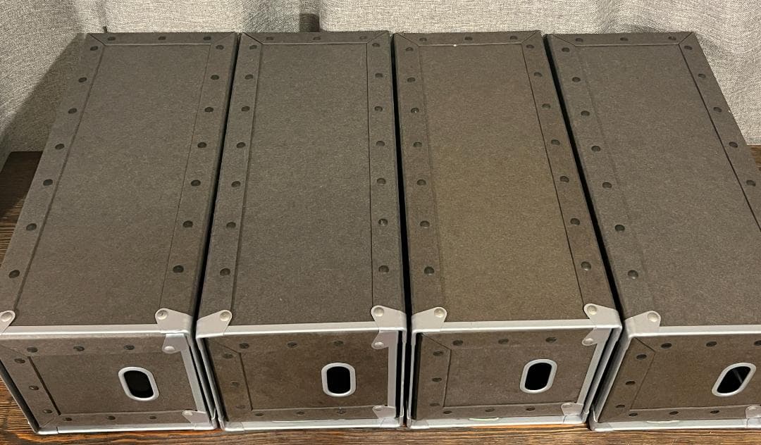 CDケース　収納　硬質パルプボックス　無印良品 4個セット
