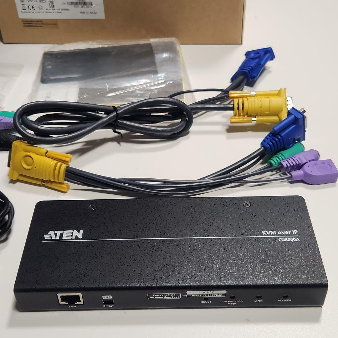 ATEN 1ポート KVM over IP CN8000A リモートアクセス