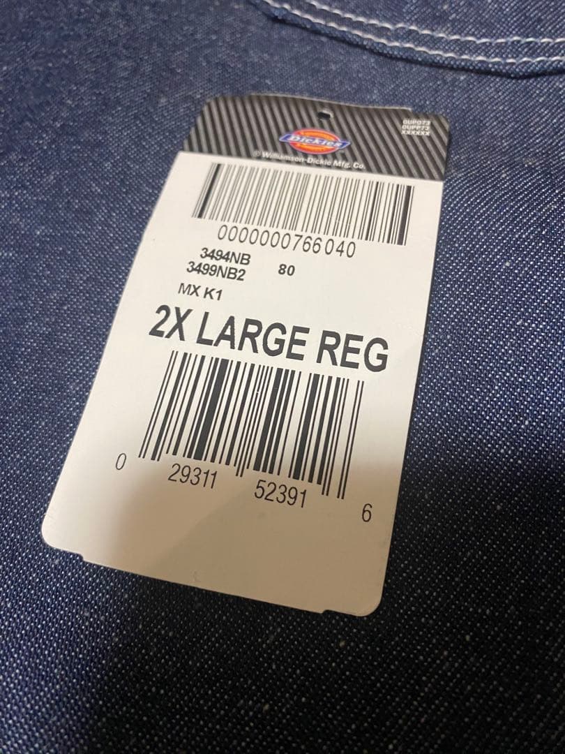 DICKIES デニム カバーオール 2XL インディゴ