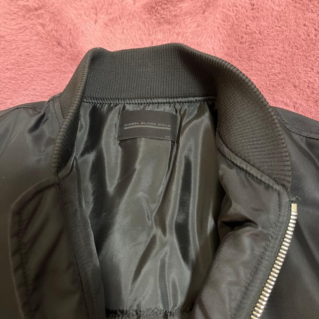 DIESEL BLACK GOLD MA-1ジャケット ブラック