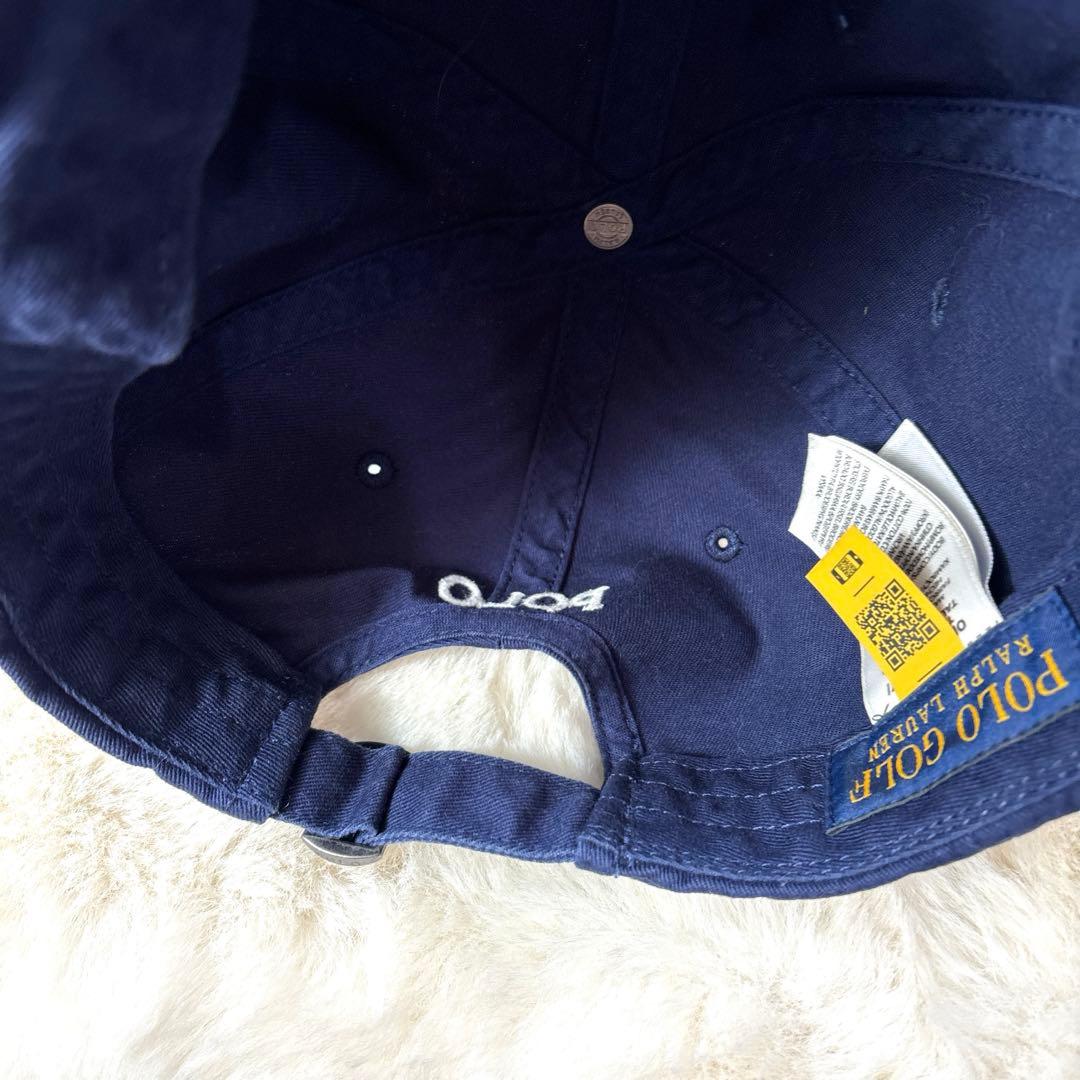 【美品】POLO RALPH LAUREN ポロベア ネイビー キャップ　ゴルフ