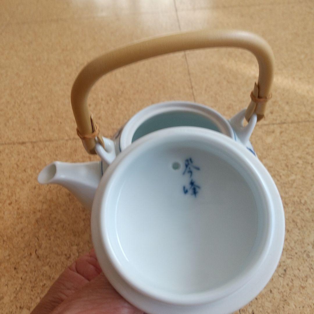 有田焼 琴峰作 透かし網目 茶器セット