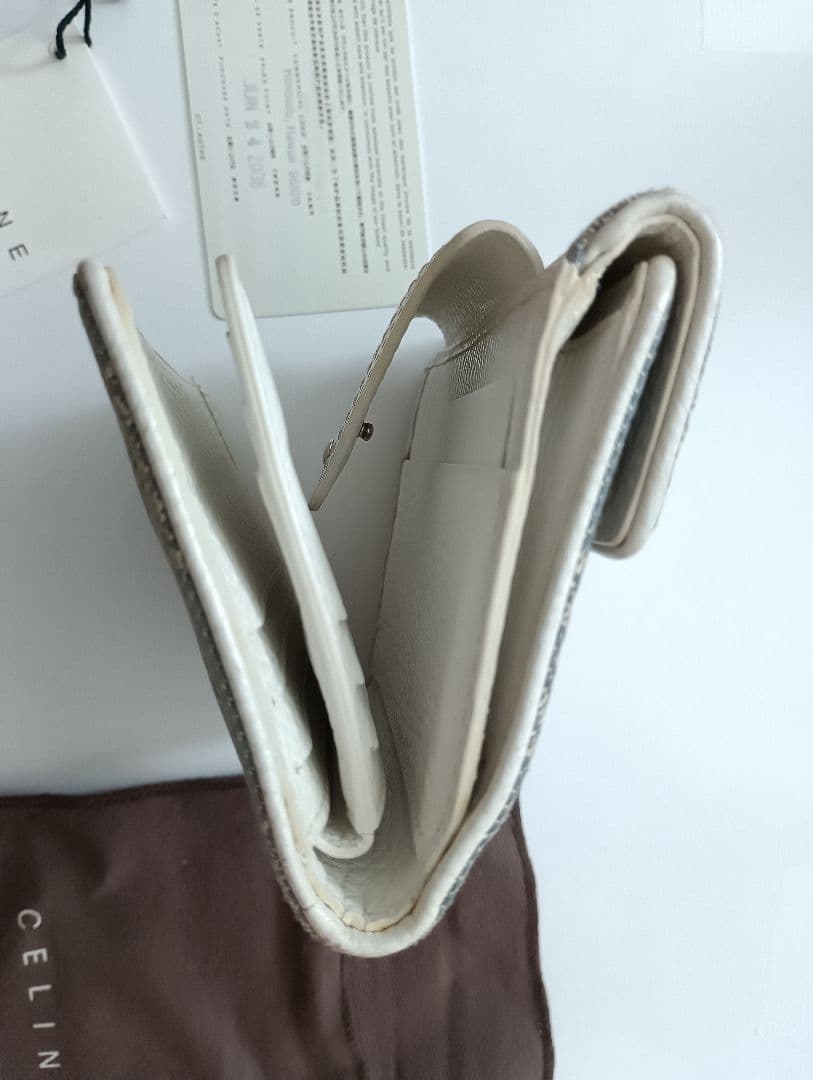 CELINE　セリーヌ　モノグラム　二つ折り財布　マカダム