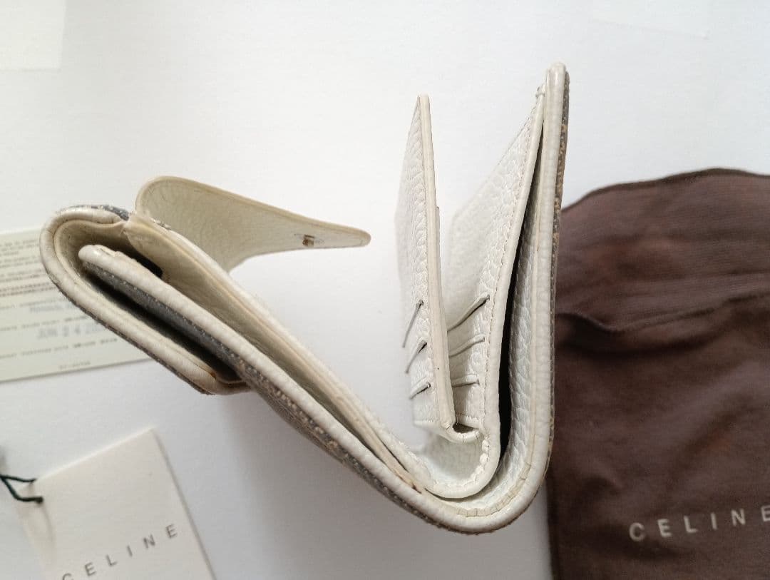 CELINE　セリーヌ　モノグラム　二つ折り財布　マカダム