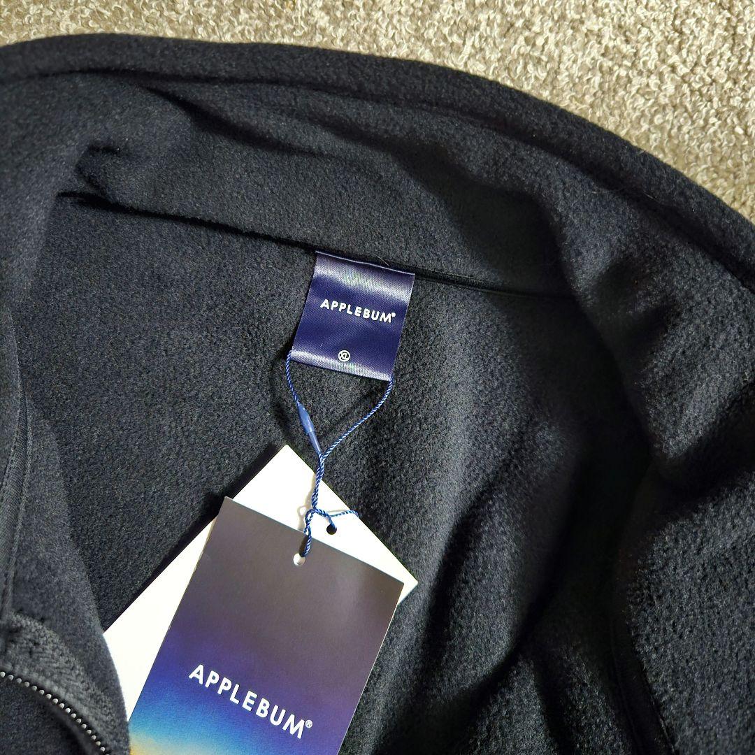 【APPLEBUM】FULL ZIP フリースベスト Black【XL】