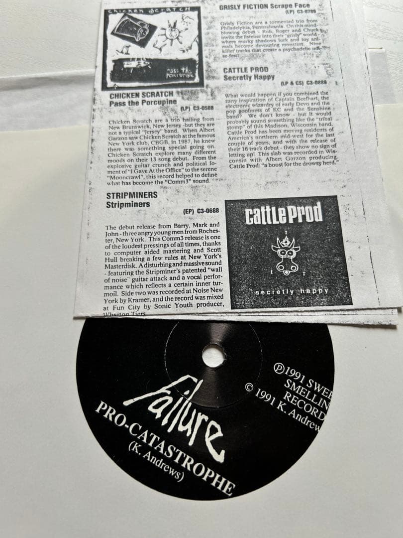 洋楽 Failure -Pro-Catastrophe/Dipped In Anger