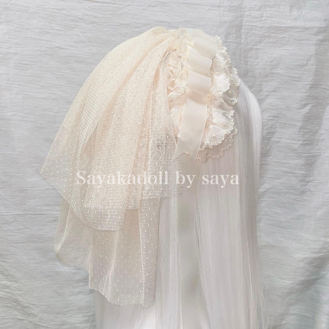 ♡ 2点 Princess tulle ribbon フリルヘッドドレス ♡