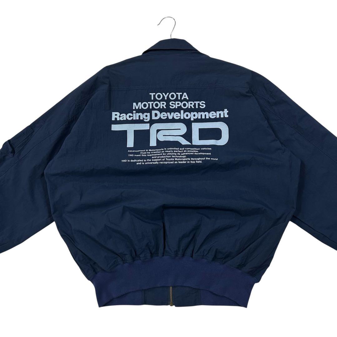 90s TOYOTA TRD ナイロン ジップアップ ボンバージャケット