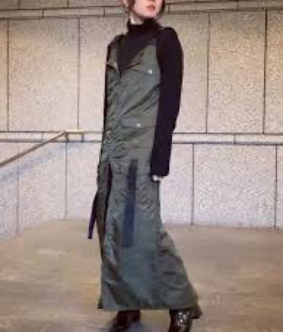 スカート AMERI vintageMILITARY WORK I LINE DRESS