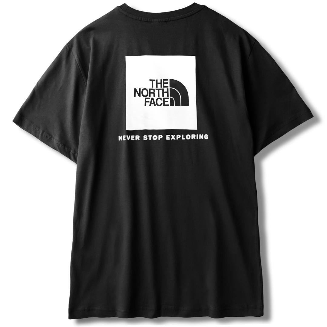 ノースフェイス Tシャツ メンズ 黒 白 海外3XL 日本5L相当 新品 box