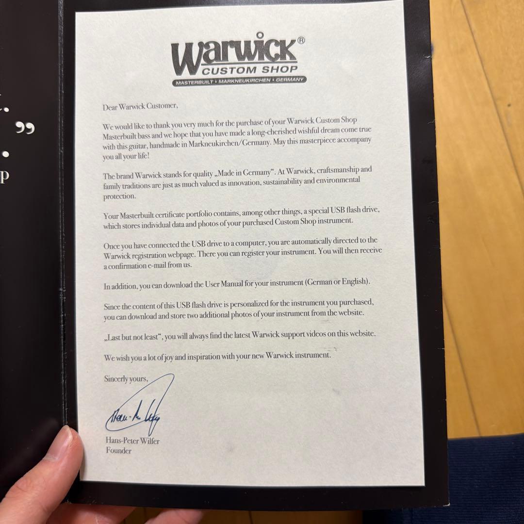 warwick custum shop corvette $$5 2018年製