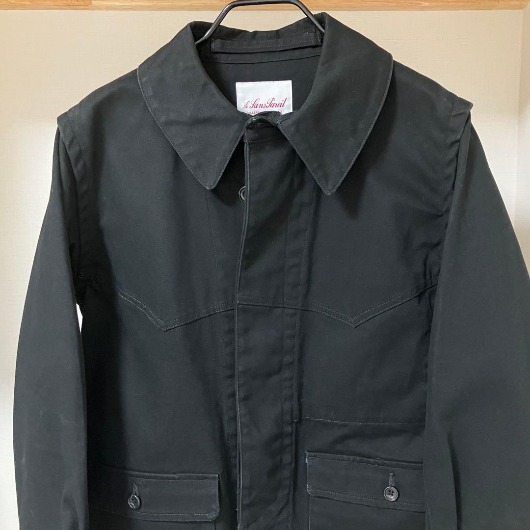 ルサンパレイユ レイルロードジャケット 黒 40 美品