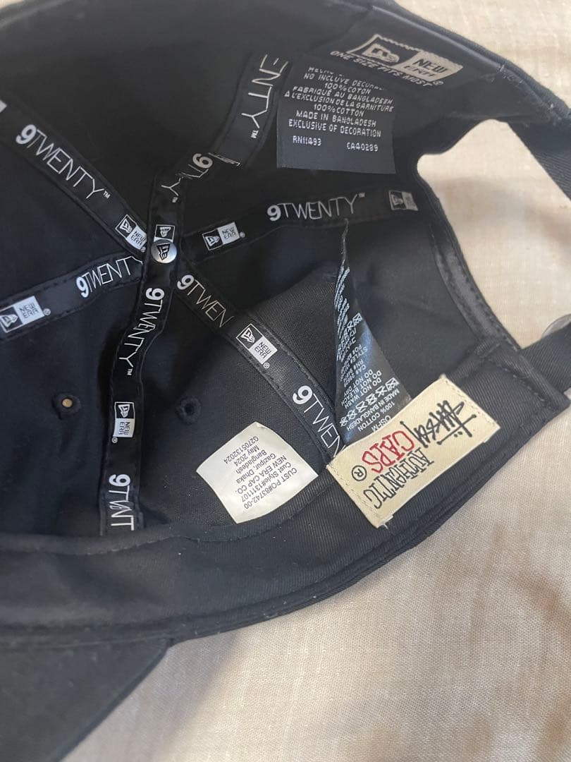 帽子 stussy newera 9twenty 6panel black