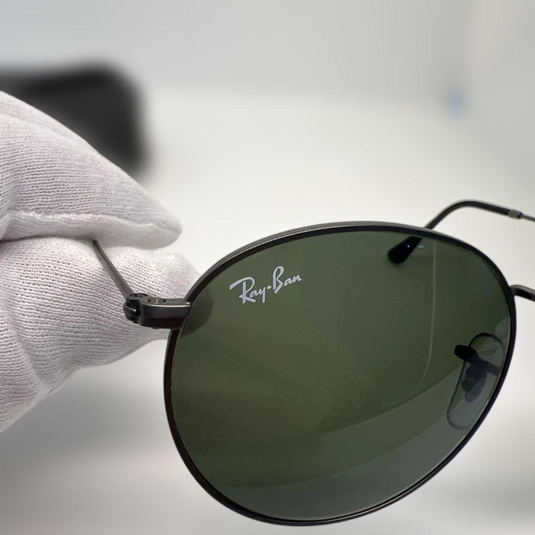 Ray-Ban ラウンドサングラス グリーンレンズ