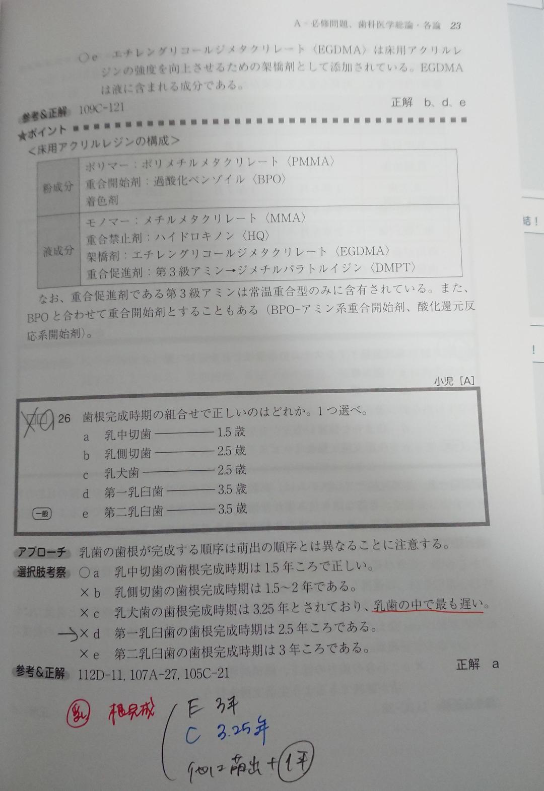 歯科医師国家試験 模擬試験 2020 麻布 des