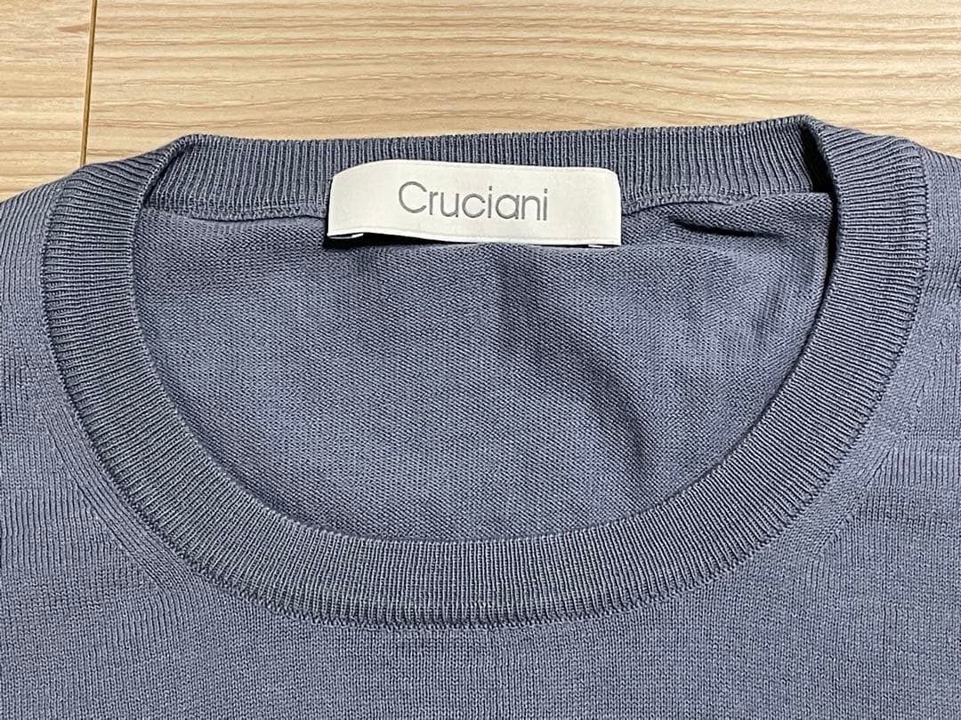 H*S様 クルチアーニCRUCIANI 半袖ニット 48 綿 Tシャツ