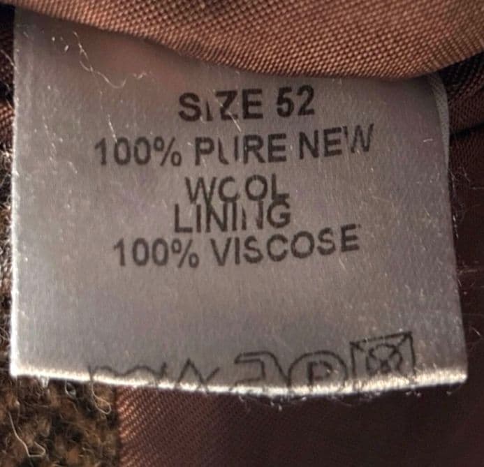 菊田74さん専用【中古】HARRIS TWEED 2XLテーラードジャケット