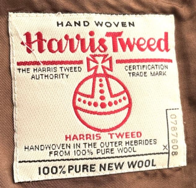 菊田74さん専用【中古】HARRIS TWEED 2XLテーラードジャケット