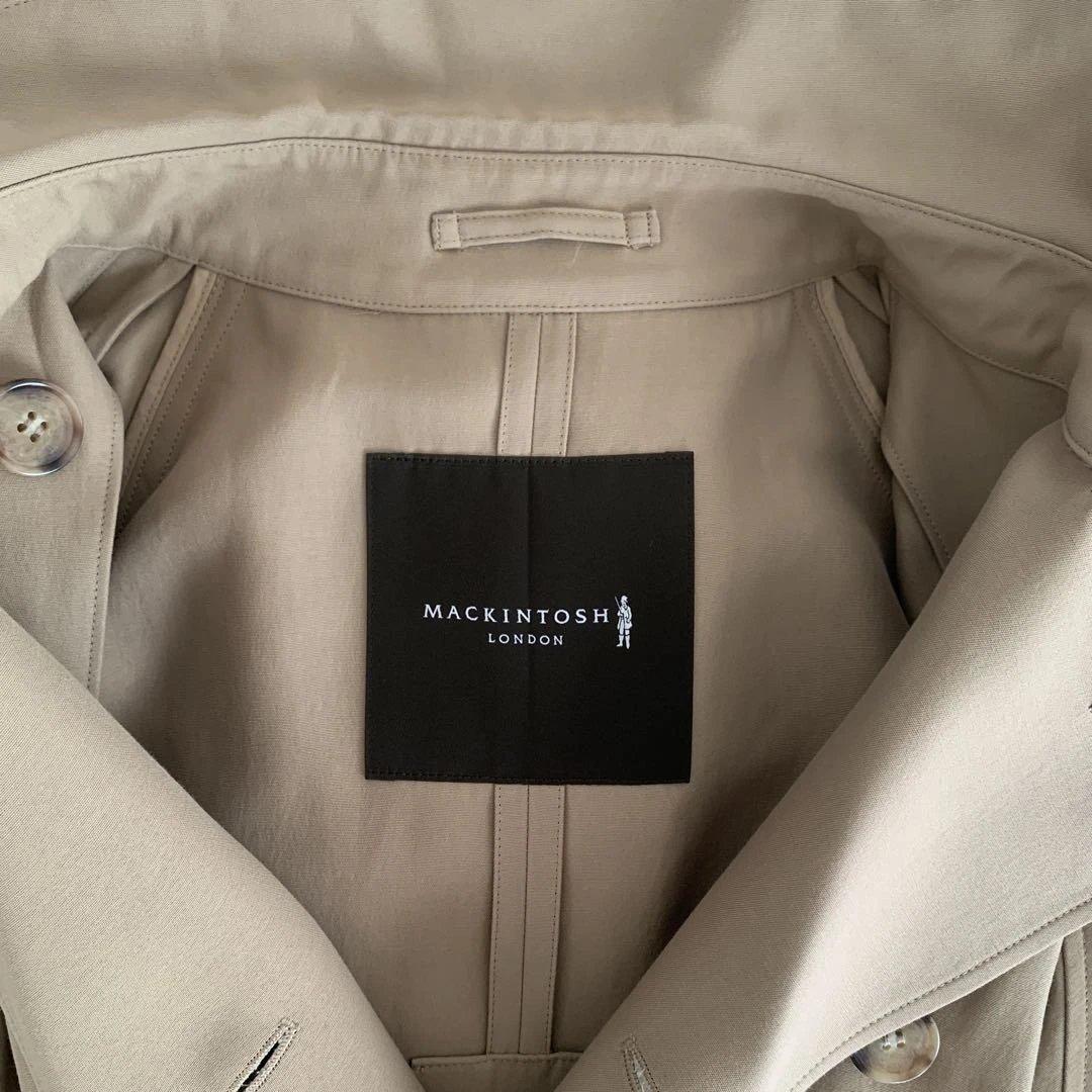 【MACKINTOSHLONDON】アセテートコットンダブルクロストレンチコート