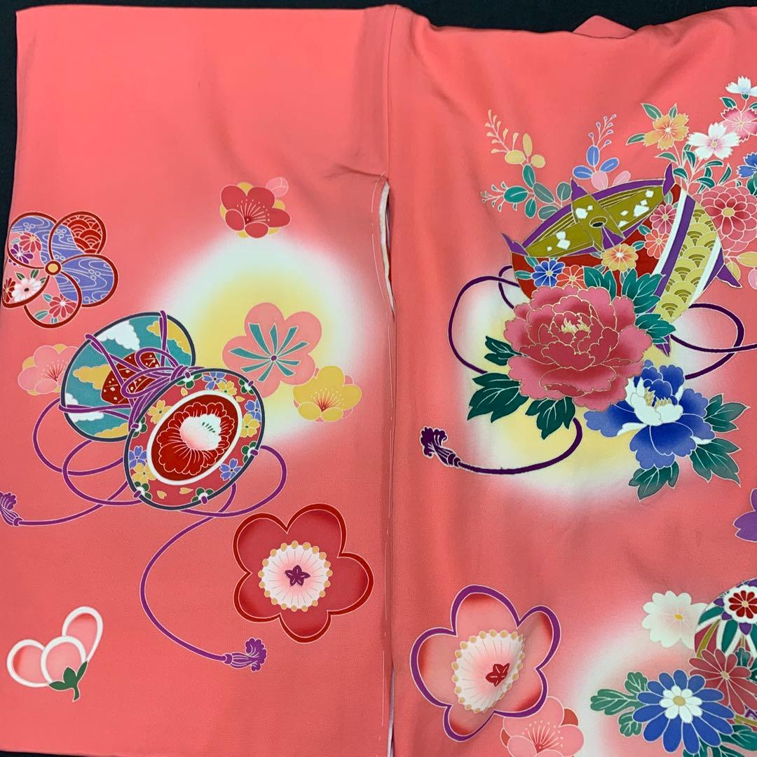 新品　最高級正絹産着京友禅手描き美術、特撰本盛金染、四季花蛍ボカシ上品古典文