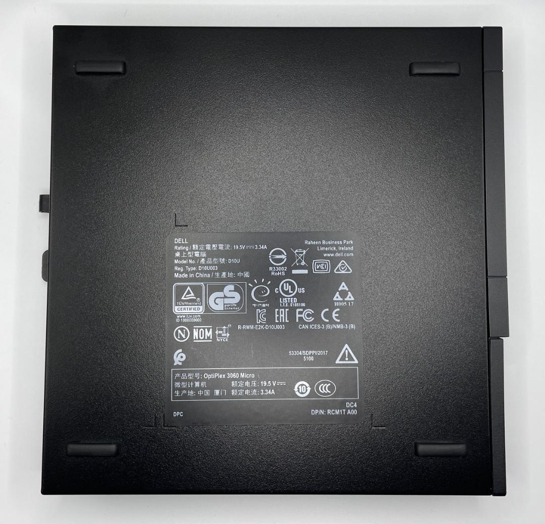 ミニPC DELL OptiPlex 3060 Micro i3/16GB/500GB