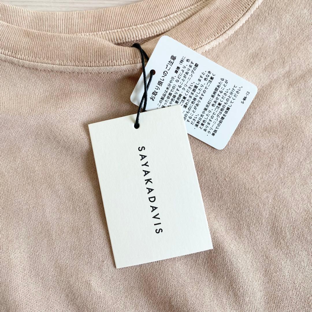 未使用タグ付 SAYAKA DAVIS 金井工芸 ナチュラルダイ Tシャツ