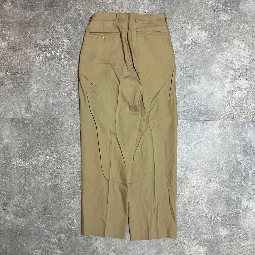 【vintage】セットアップ ダブルスーツ 成人式 ピンズ　ネクタイ　ベージュ