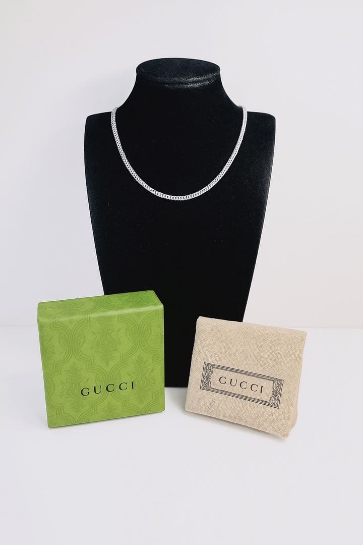 【超美品】GUCCI 喜平チェーン ネックレス 男女兼用　SV925 3.2ミリ