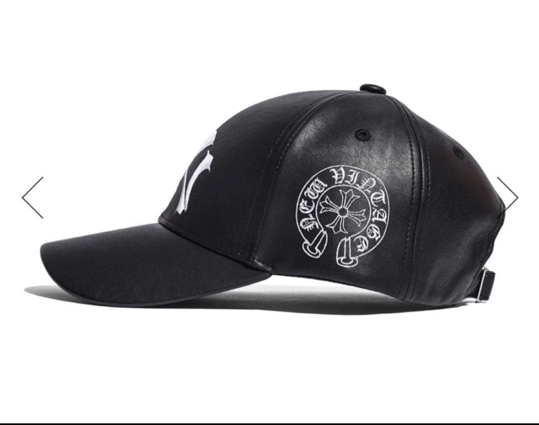 帽子 NEWVINTAGE CHROME YORK PU LEATHER CAP