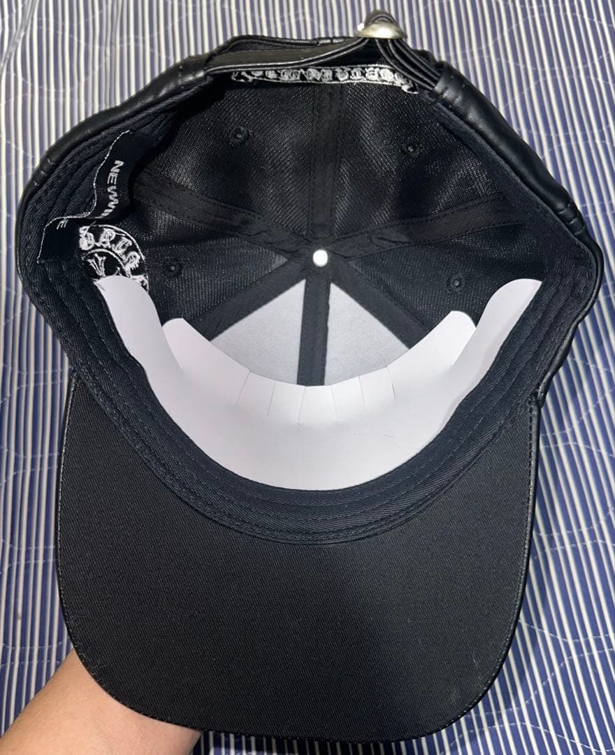 帽子 NEWVINTAGE CHROME YORK PU LEATHER CAP