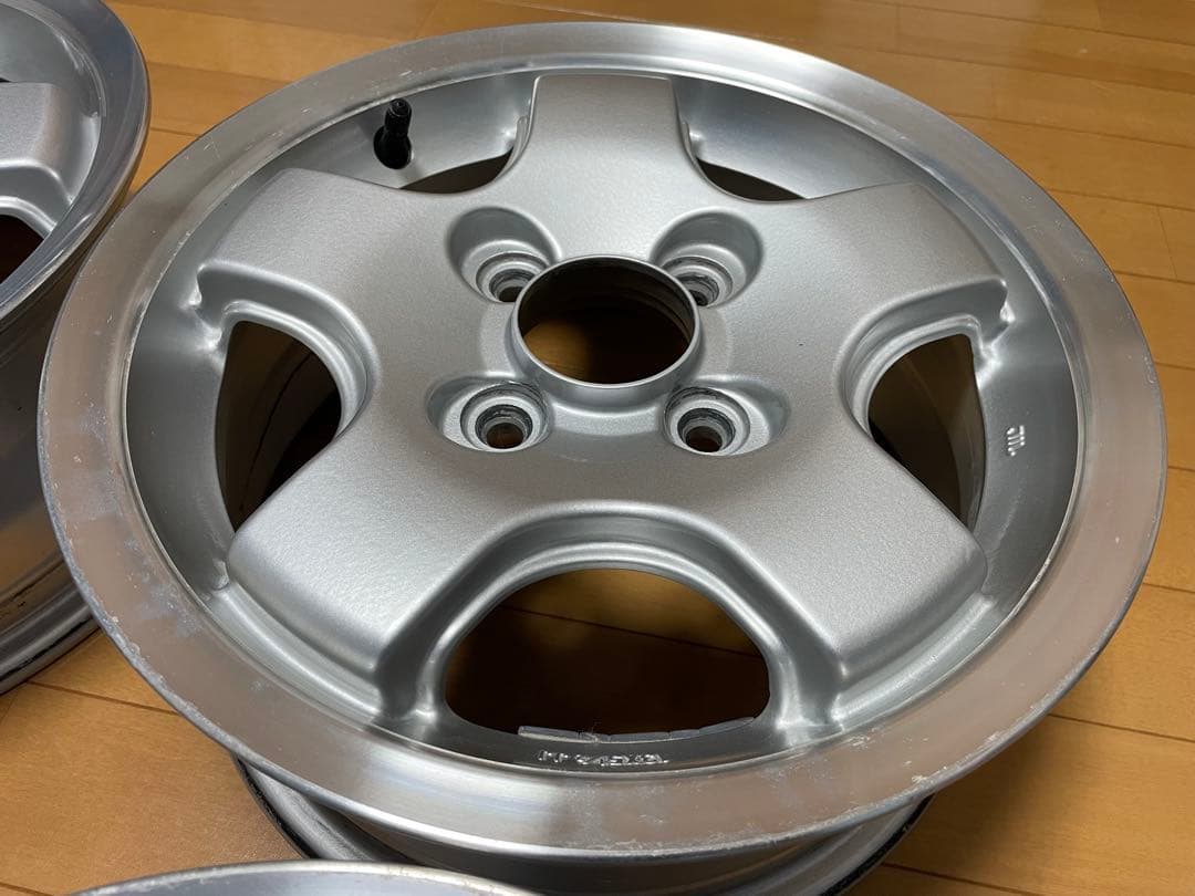 13インチ　ホイール　5.5J ＋38 100-4穴　5スポーク　4本