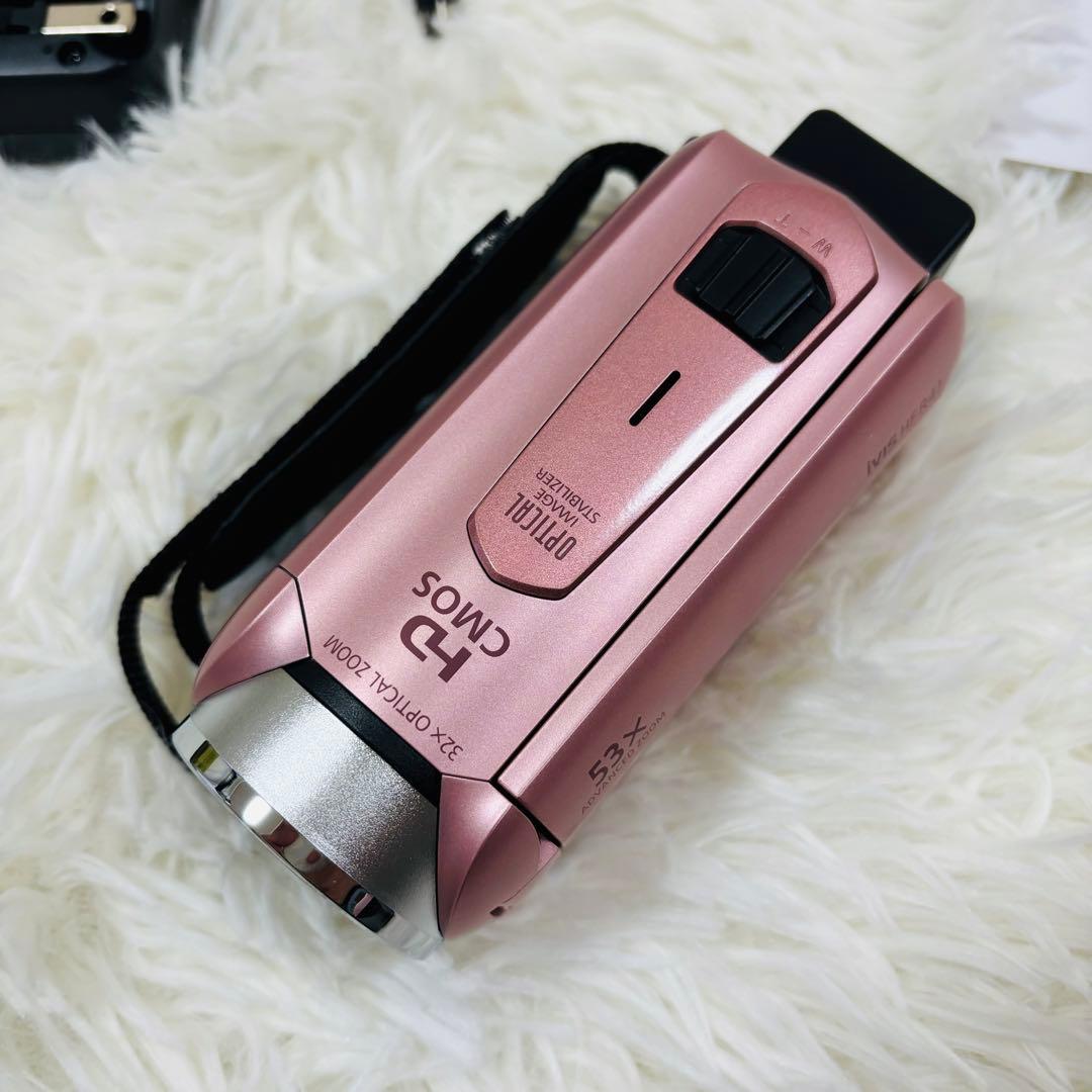【美品】Canon iVIS HF R41 本体 ピンク　ビデオカメラ