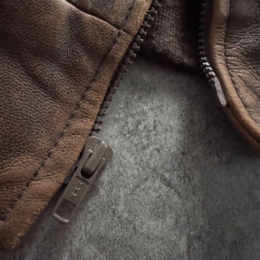 70s Brooks a-2 flight leather jacket 短丈