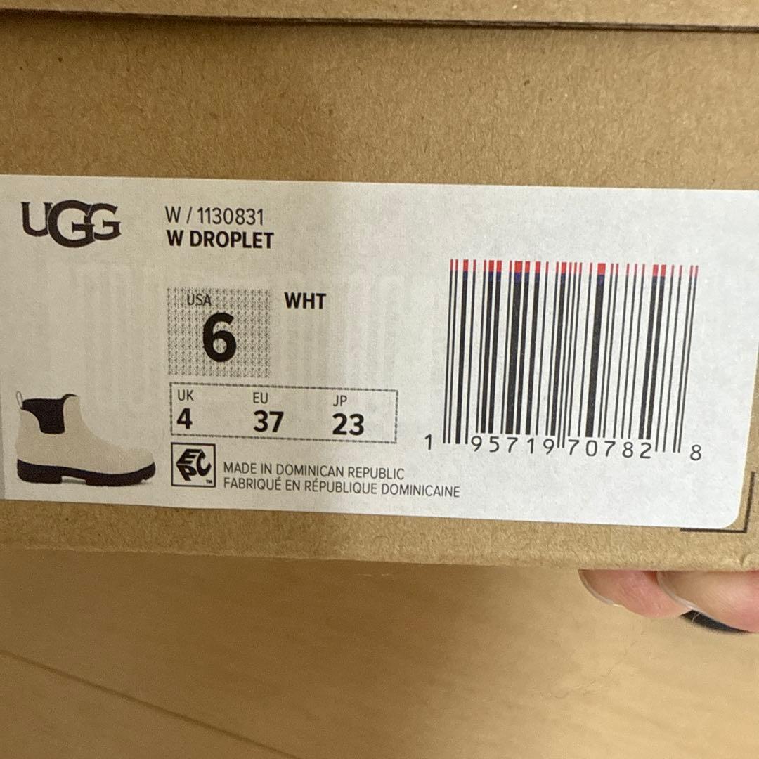 UGG サイドゴアブーツ　ドロップレット　防水レインブーツ　23.0