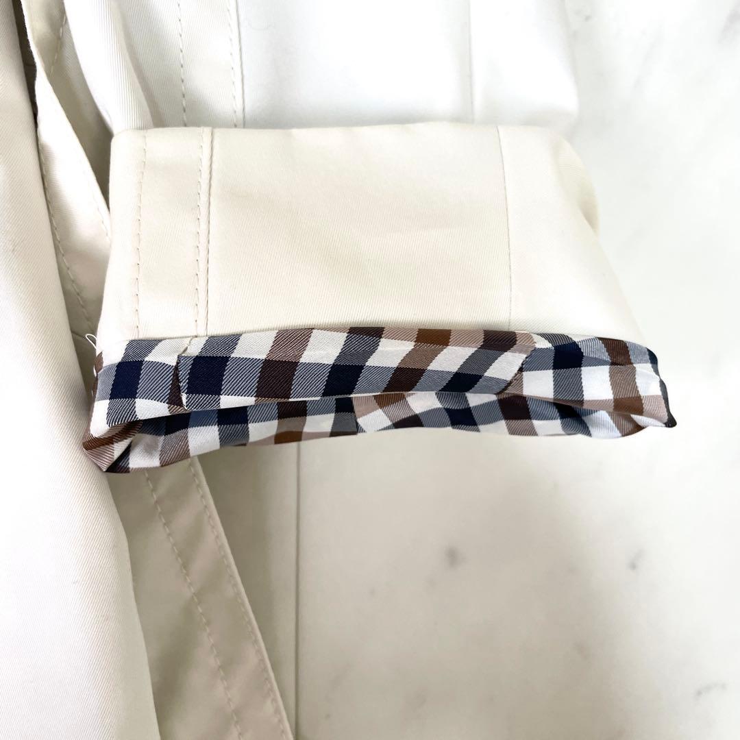 専用【美品】アクアスキュータム ライナー付きトレンチコート日本製 36アイボリー