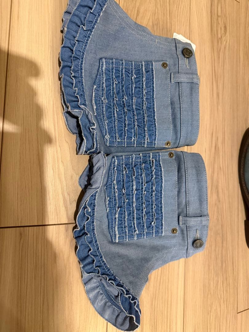 新品未使用　PINKHOUSE デニムフリルウエスタンブーツ