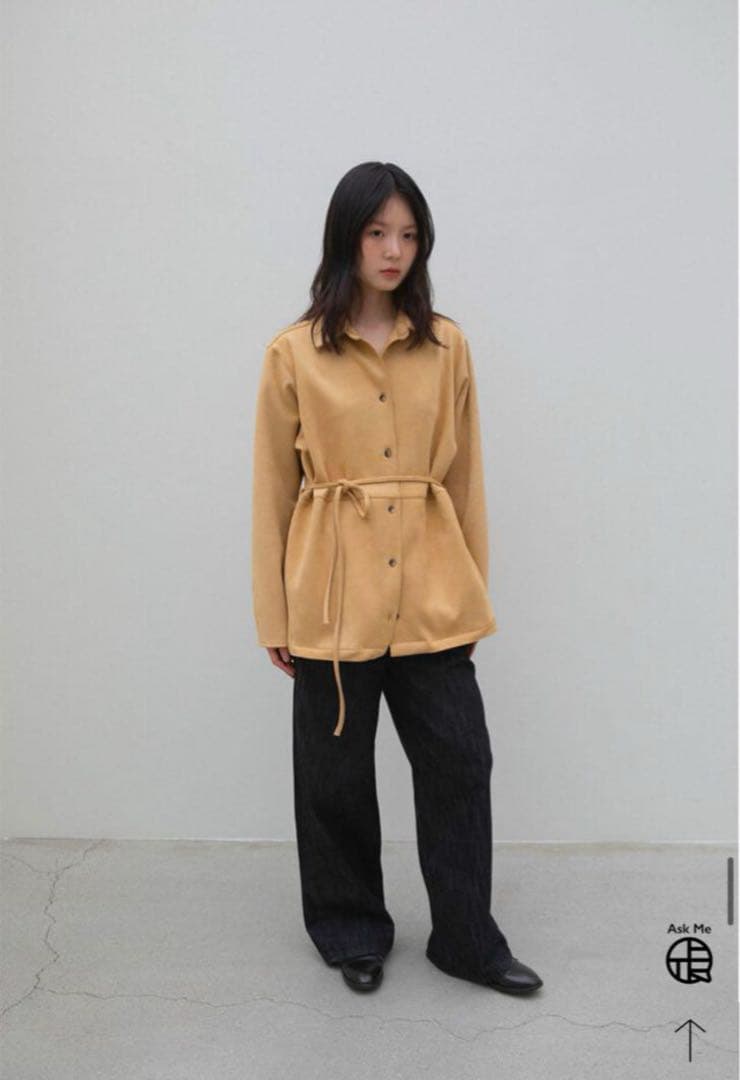 【OHOTORO】 Suede Shirt Jacket