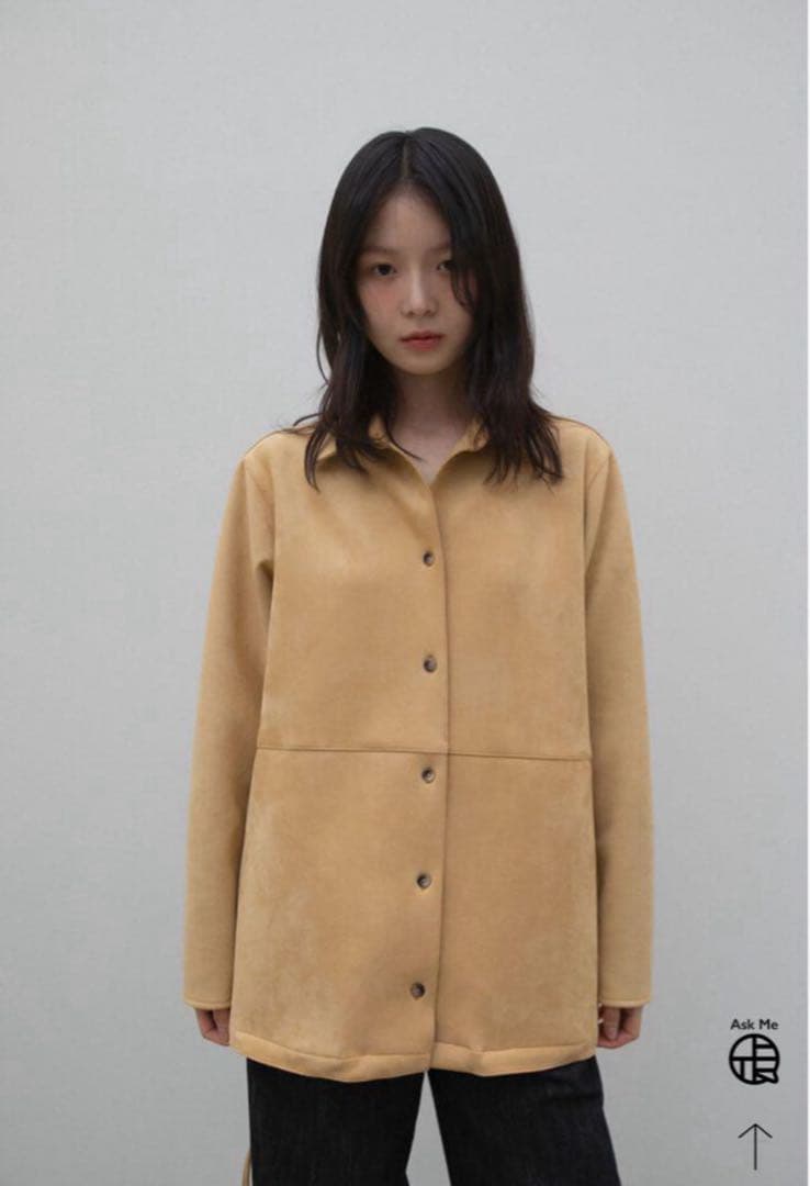 【OHOTORO】 Suede Shirt Jacket