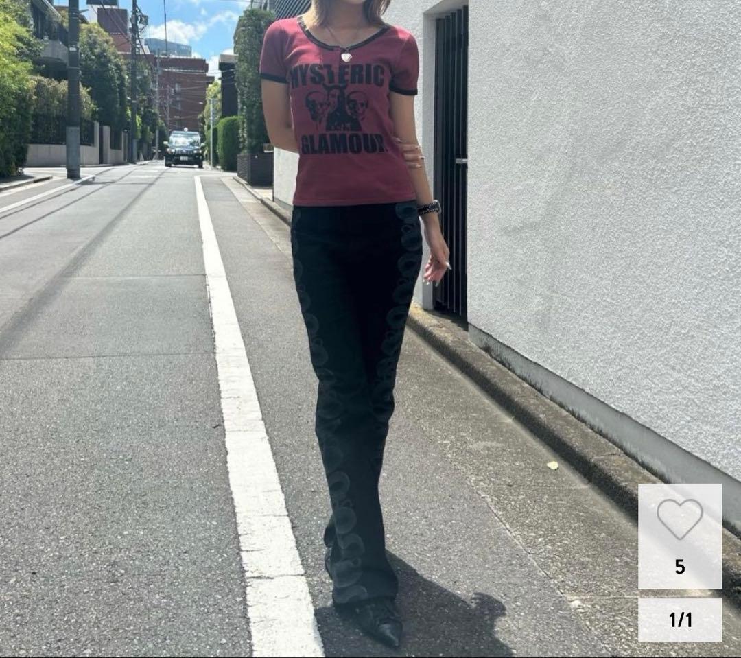 新作♡ヒステリックグラマー♡EVIL SKULL チビTシャツ美品