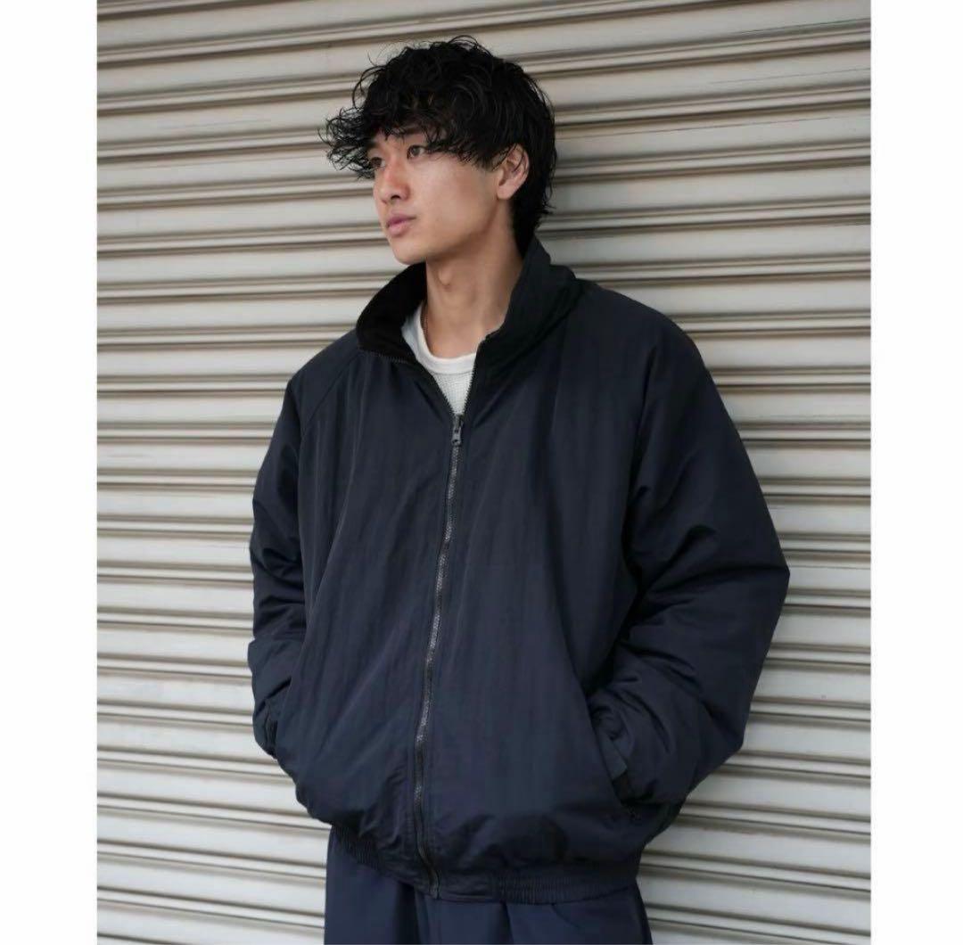 BONBONリバーシブルフリースジャケット　XS（実質M）サイズ　ブラック