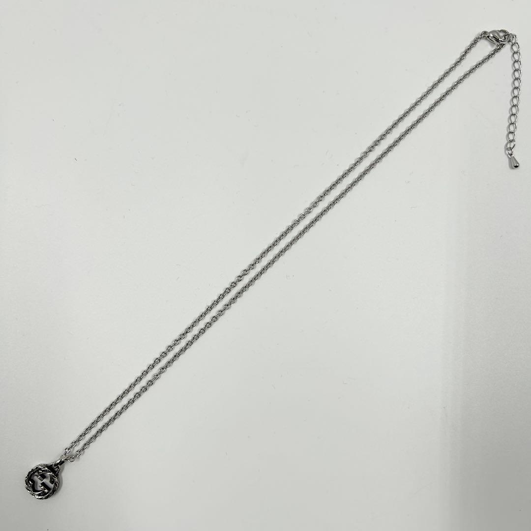 極美品✨　グッチ　ネックレス　アラベスク　インターロッキング　GG Ag 925