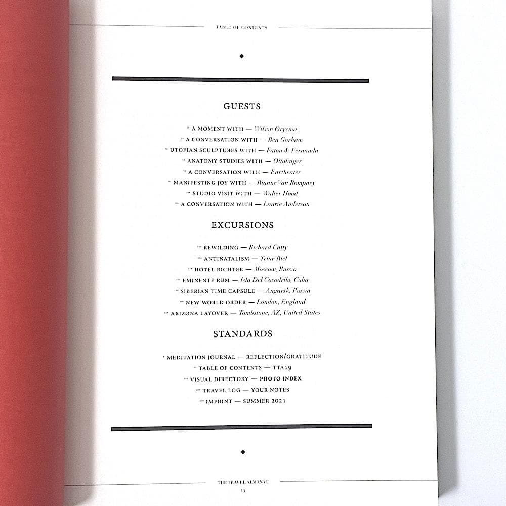 絶版本 THE TRAVEL ALMANAC LAURIE ANDERSON