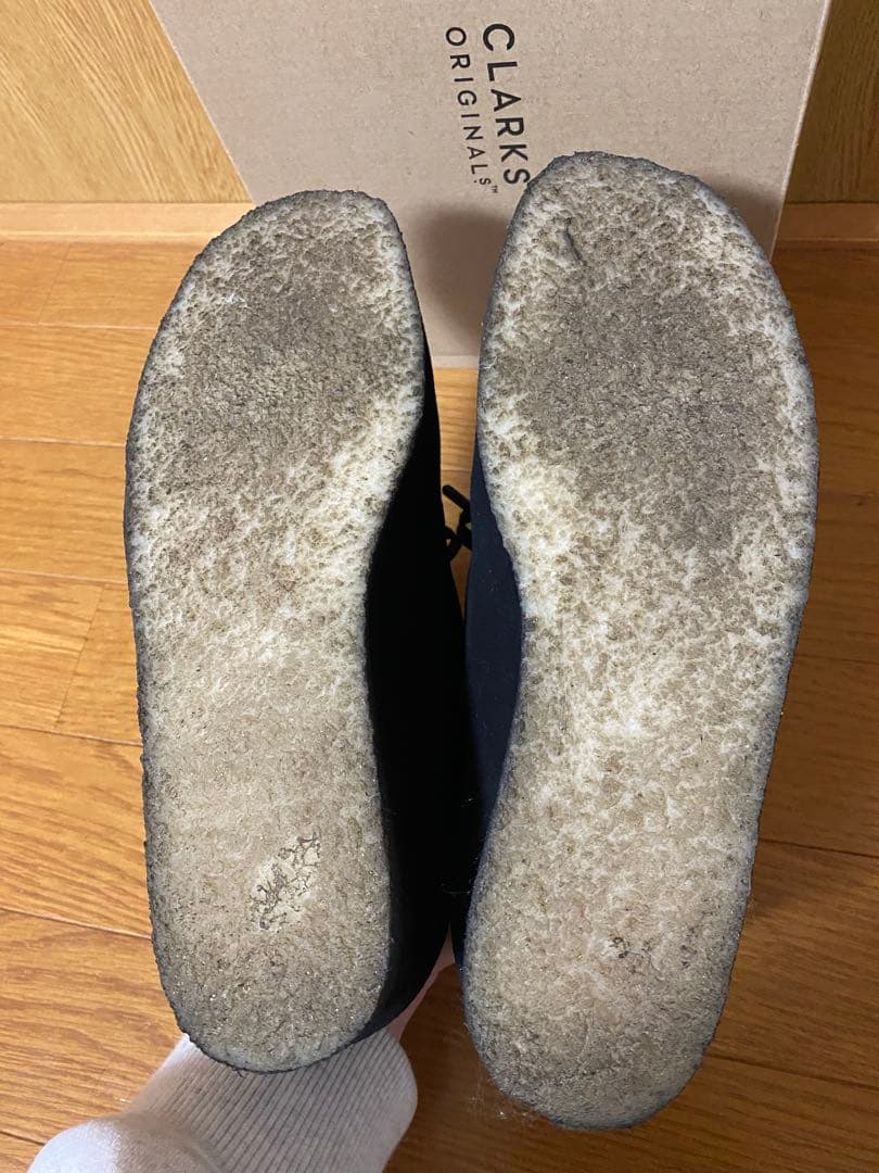 CLARKS ORIGINALS ワラビー ブラック UK6 25cm