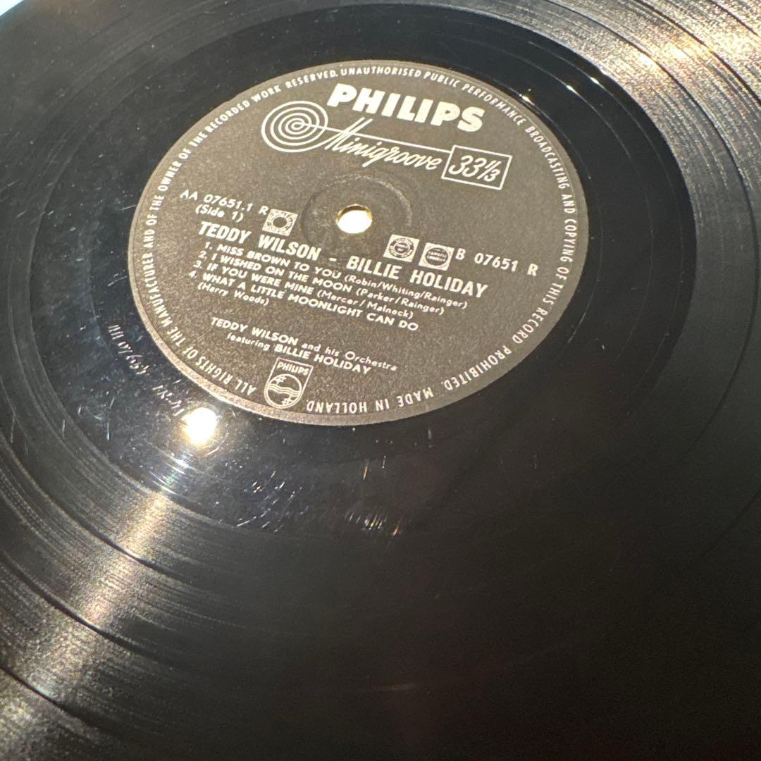 [レコード] Teddy Wilson Billie Holiday LP モノ