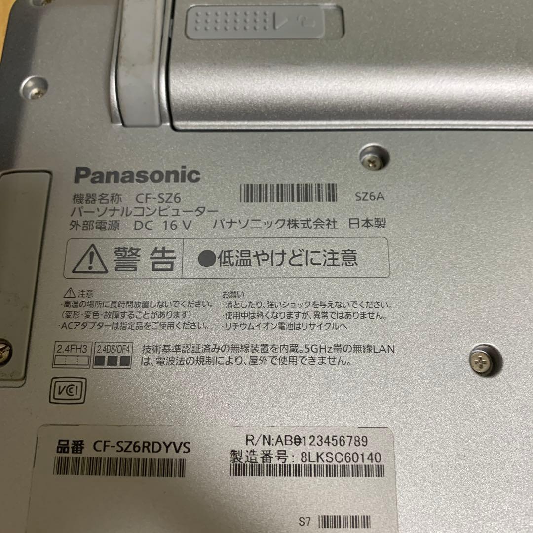 Windowsノート本体 Panasonic CF-SZ6 i5-7300U/8GB