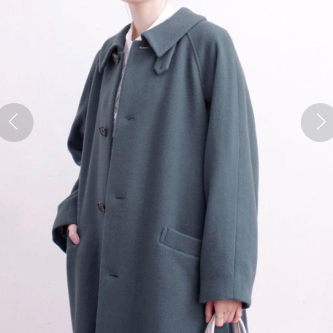 最終価格 fig london エアリアルパイル ステンカラーコート