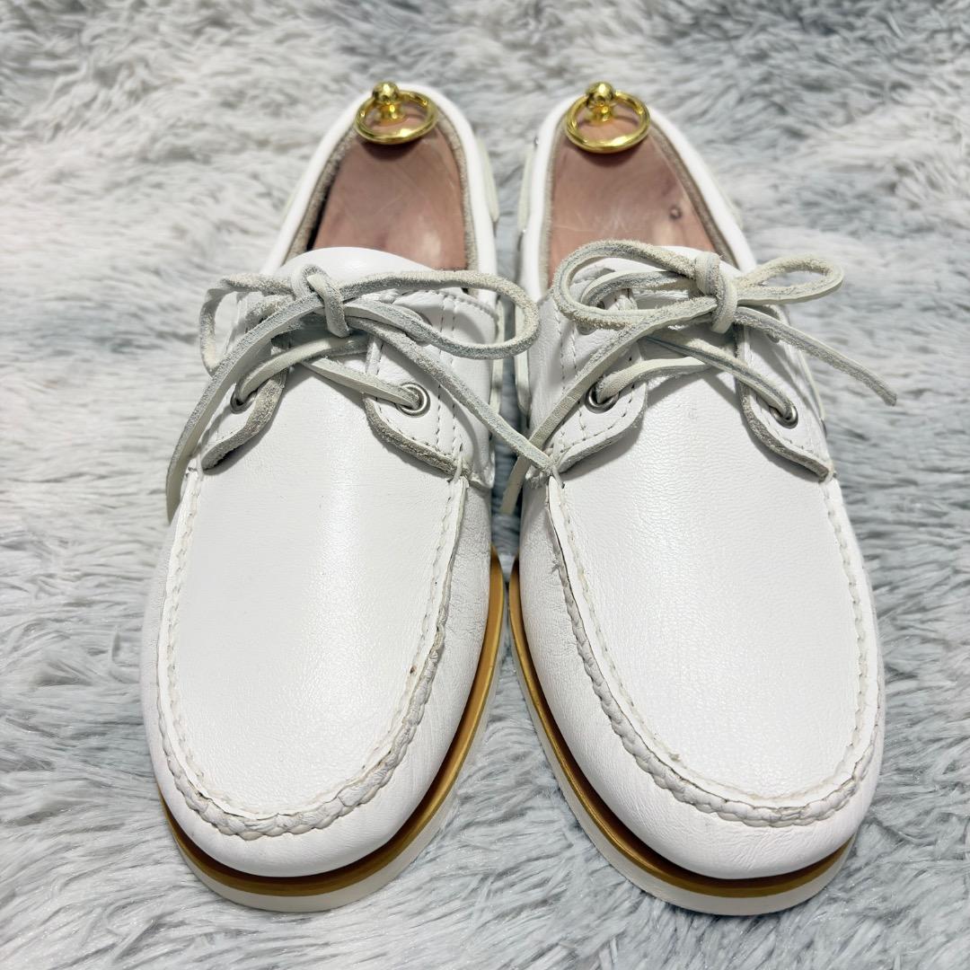 未使用級✨Timberland 10M(28.0)cm デッキシューズ　ホワイト