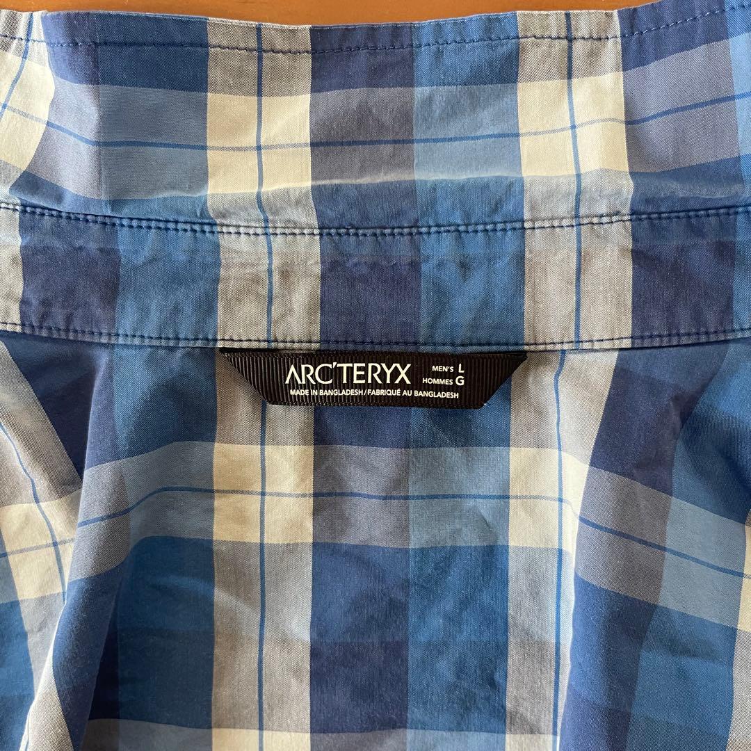 ★ARC'TERYX メンズ チェック半袖シャツ Lサイズ★