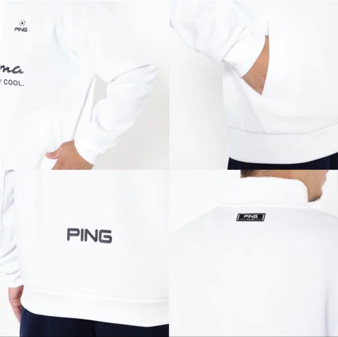 こたろう PING ゴルフ 長袖 24FWハーフジップ ハイネック シャツ
