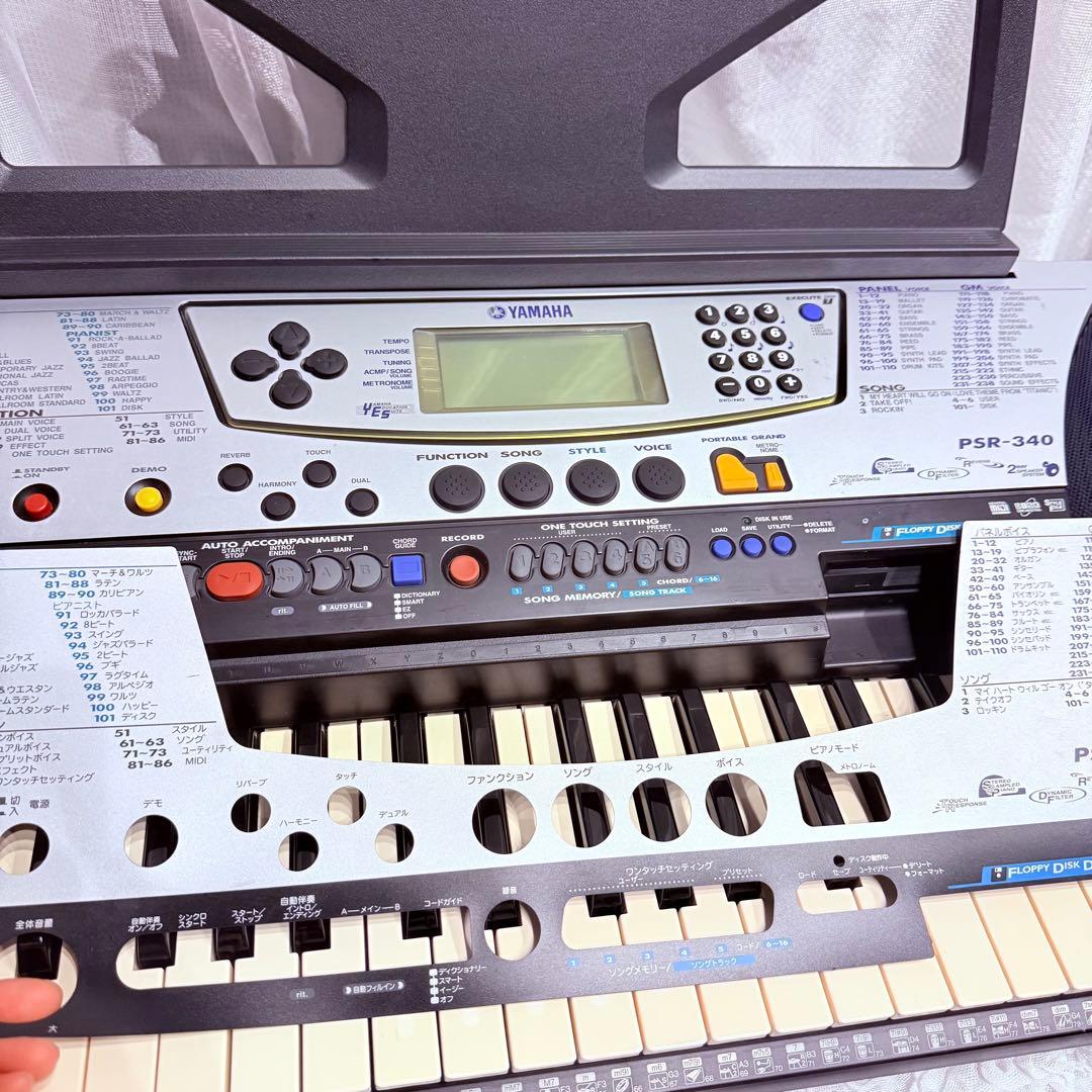 Yamaha ヤマハ PSR-340 電子キーボード シンセサイザー　ペダル付